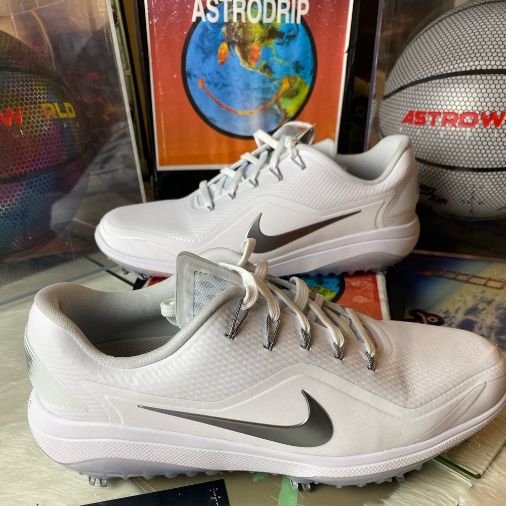 🆕 Nike	React Vapor 2 White Metallic Golf - Mens - Picture 13 of 13